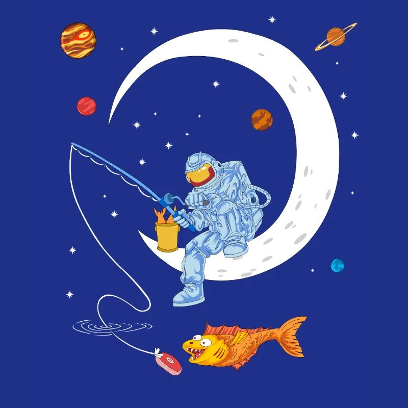 Chemise spatiale de pêche d’astronaute