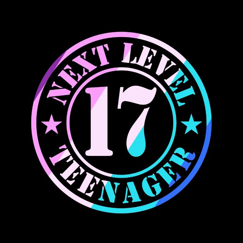 17. Geburtstag Junge Mädchen Teenager Level 17