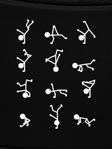 Breakdancer Stick Figure