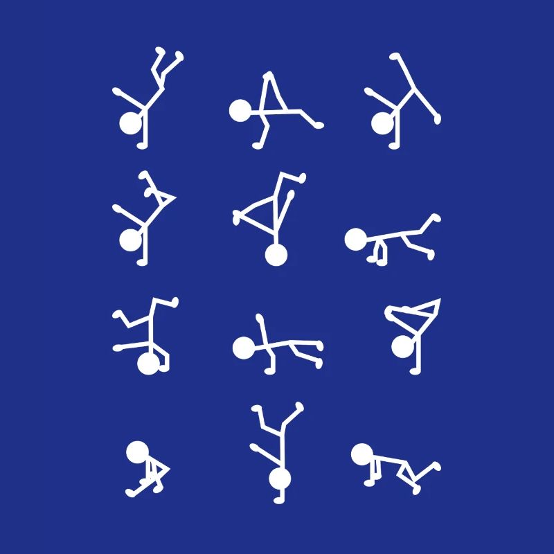 Breakdancer Strichmännchen