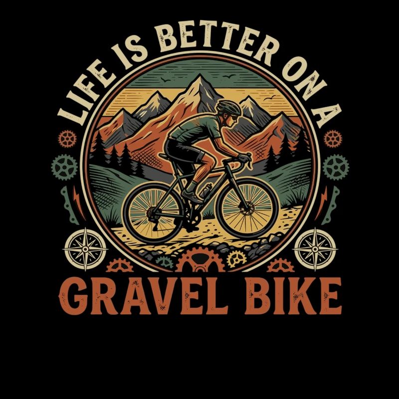 Montagnes d’aventure de vélo de gravier