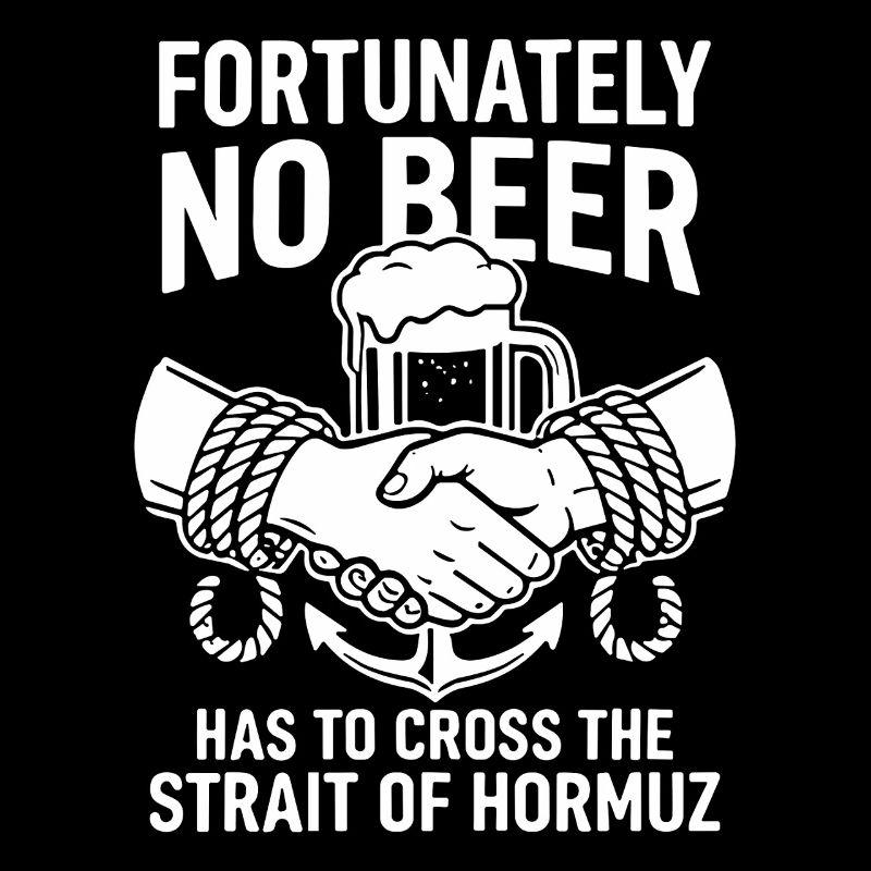 Heureusement, pas de poignée de main du détroit d’Hormuz à la bière
