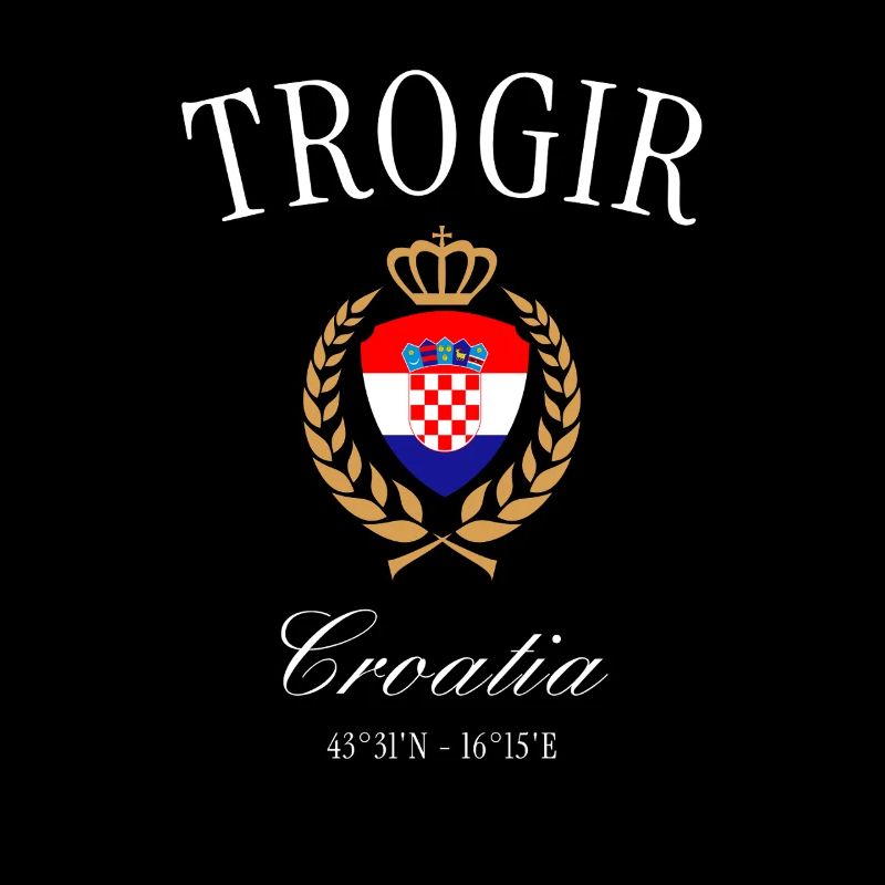 Trogir Kroatien Wappen Krone – Reise Souvenir