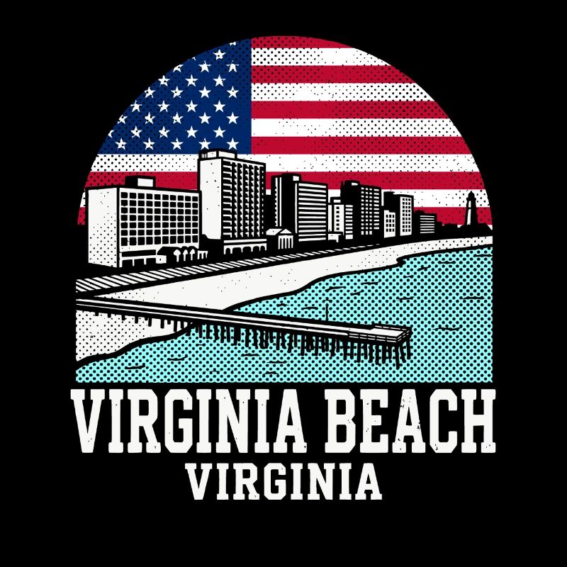 Drapeau américain de Virginia Beach City