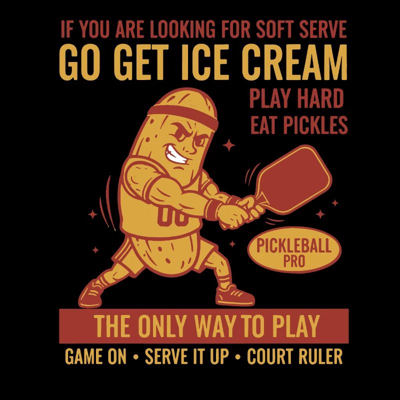 Pickleball Funny Player Pickle Ball Playing Love