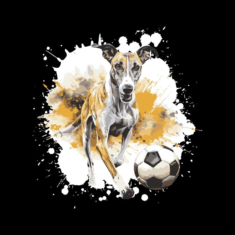 Greyhound Hund Fussball Team