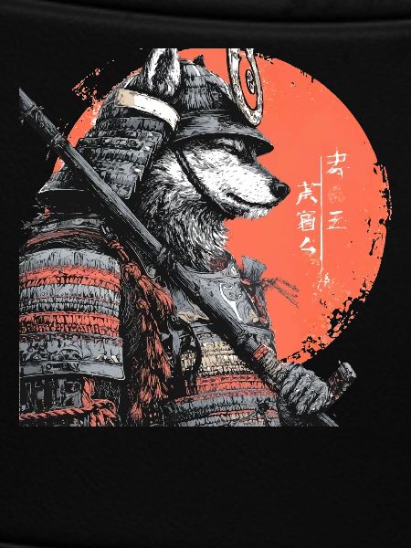 Wolf in Rüstung Samurai
