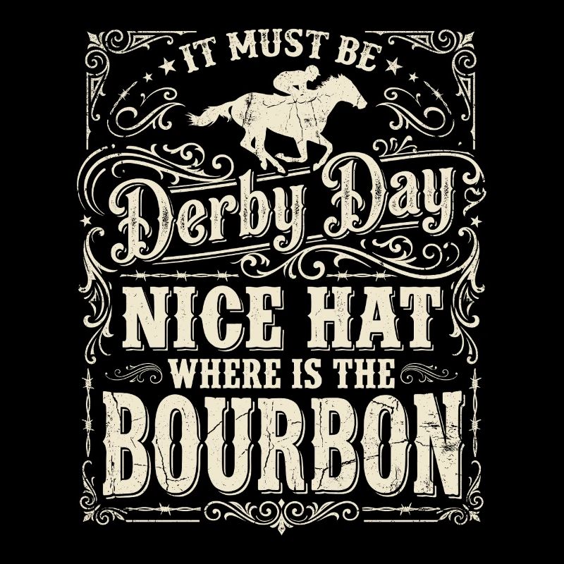 Conception de chapeaux bourbon pour le jour du Derby