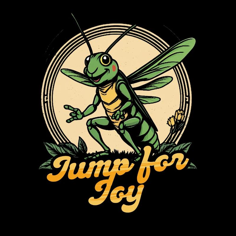 Grasshopper Field Locusts Jump For Joy