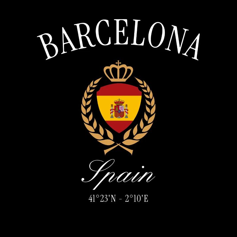 Barcelona Spanien Wappen Krone – Reise Souvenir