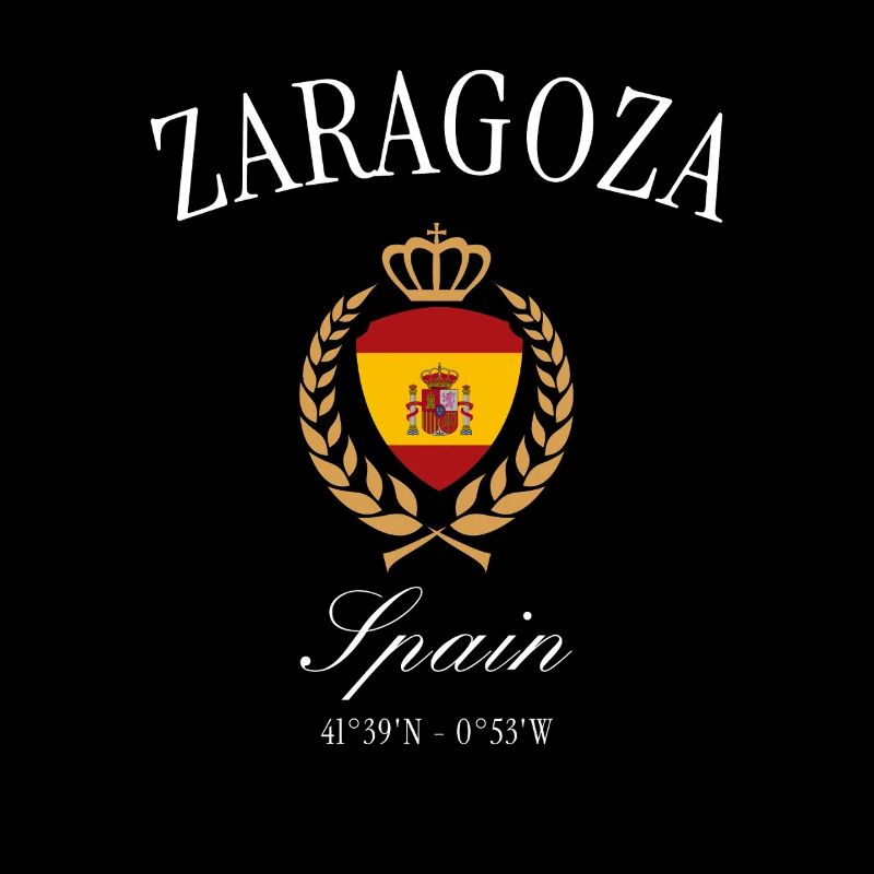 Zaragoza Spanien Wappen Krone – Reise Souvenir