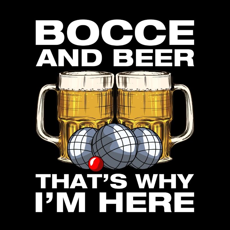 Bocce and beer Petanque Boule player