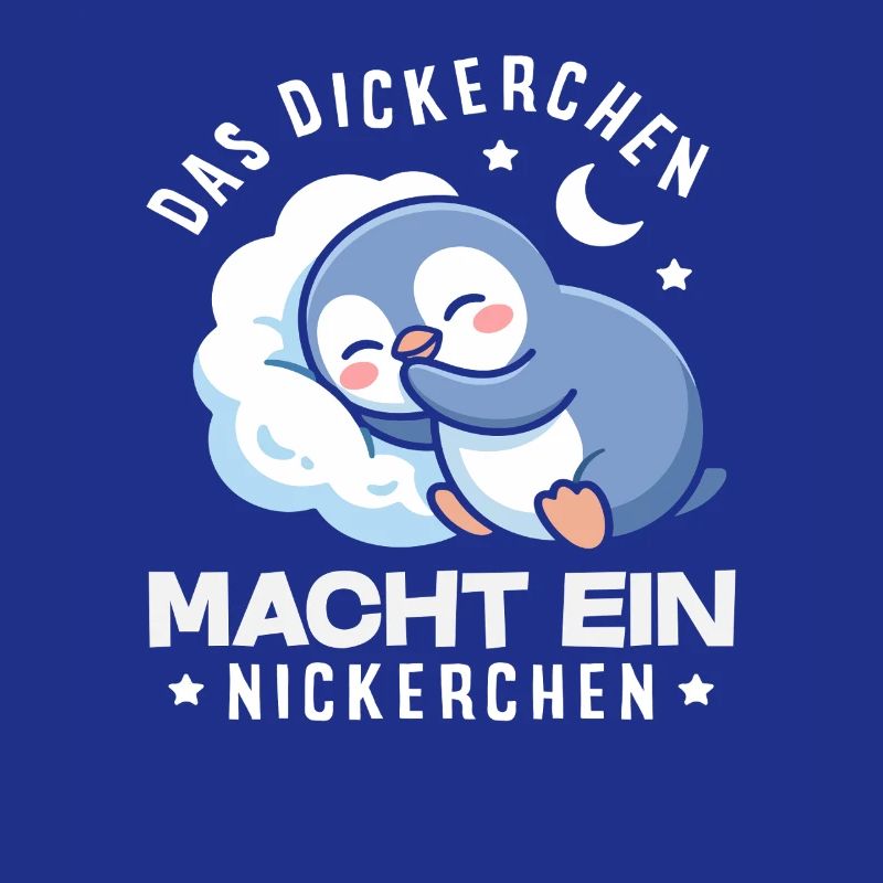 Das Dickerchen macht ein Nickerchen Pinguin