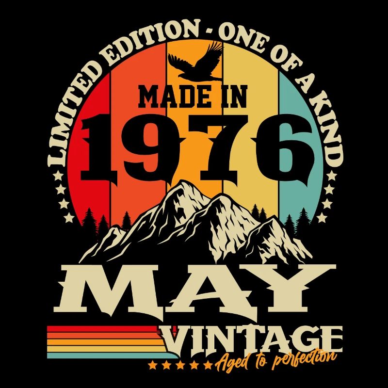May 1976 Vintage Born Birthday Gift