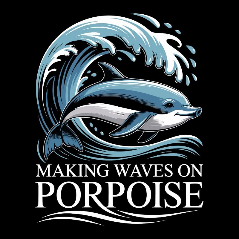 Making Waves On Porpoise Schweinswal Spruch