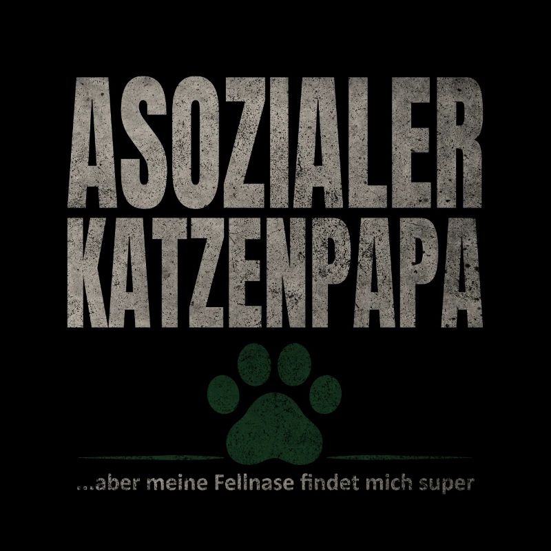 Asozialer Katzenpapa Pfote