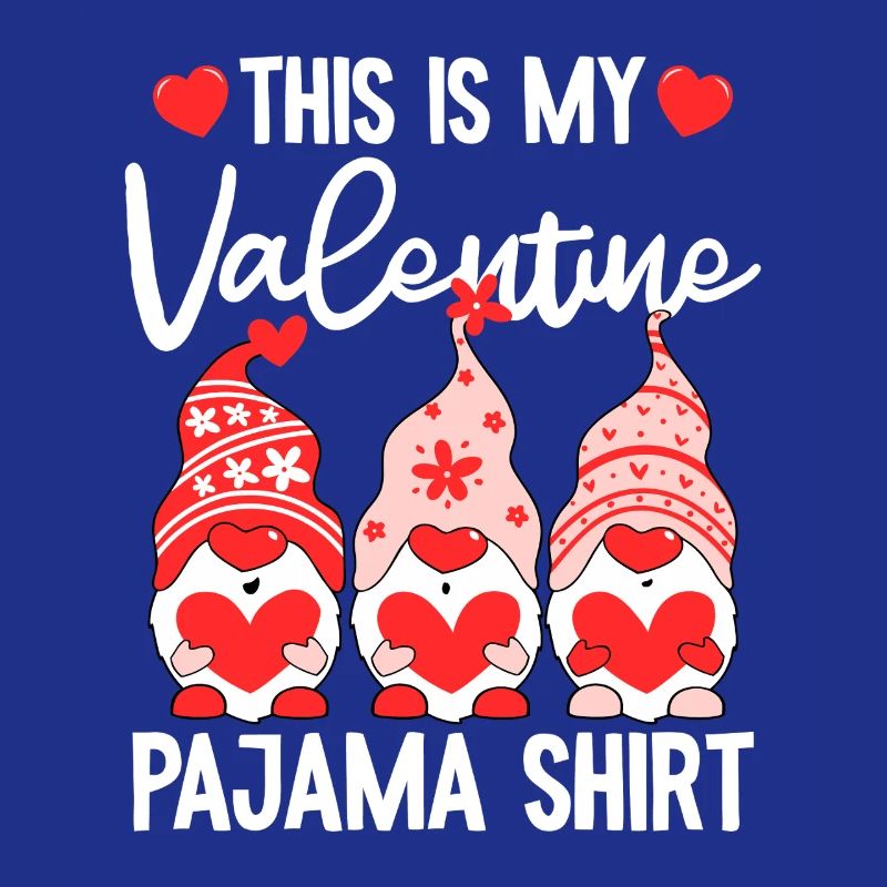 Valentine Gnome Pyjama-Hemd
