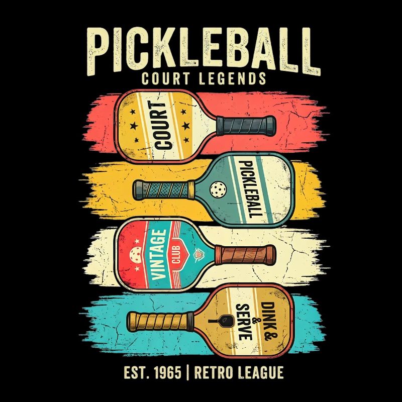  Funny Was That Out? Retro Pickleball Paddle