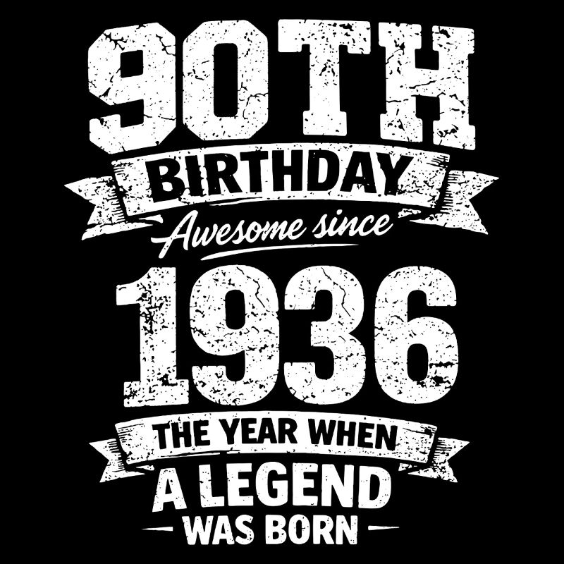 90e anniversaire 1936 Legend Vintage Design