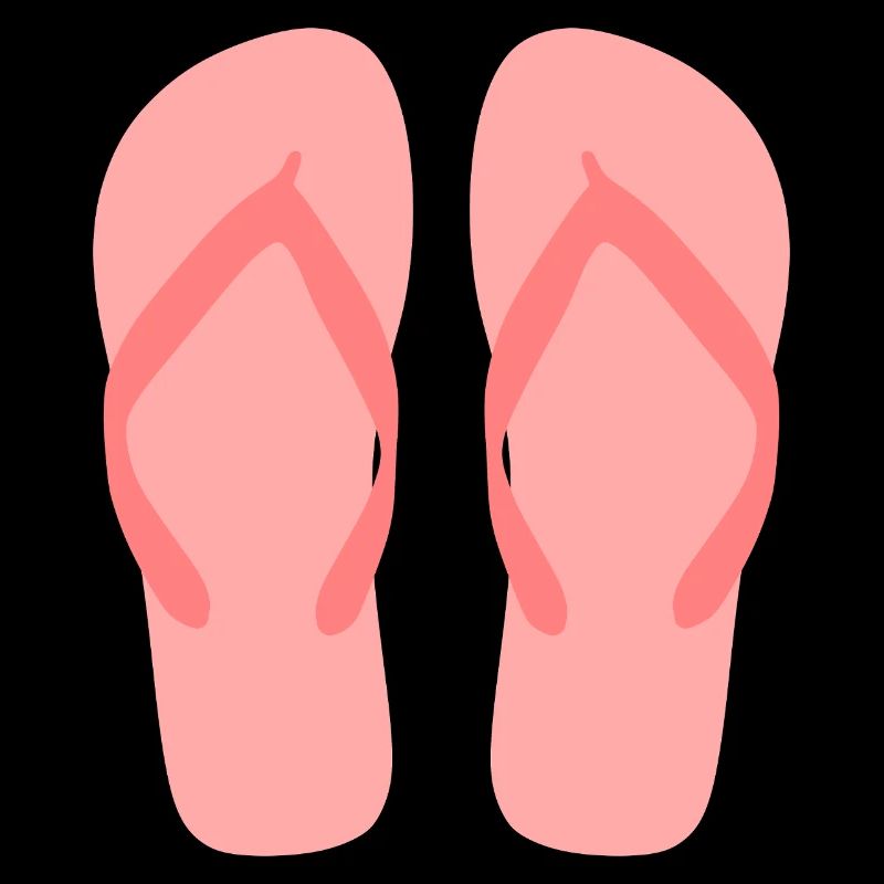 Bubblegum-rosa Flip-Flop-Kunst
