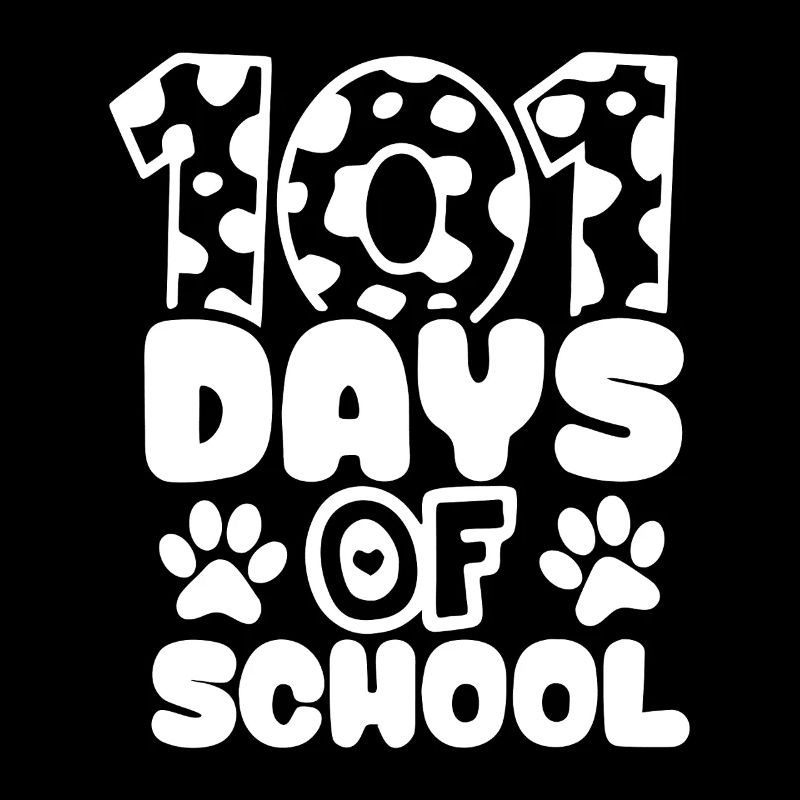 101 jours d’école Empreinte de patte