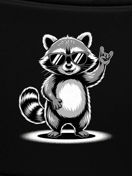 Waschbär mit Sonnenbrille