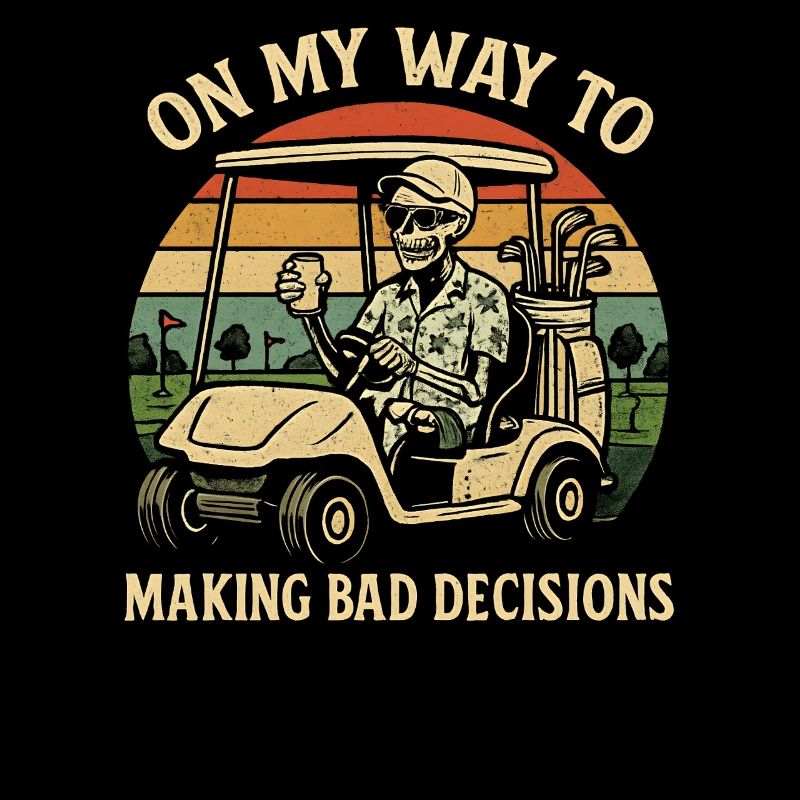 L’humour de golf en route vers de mauvaises décisions