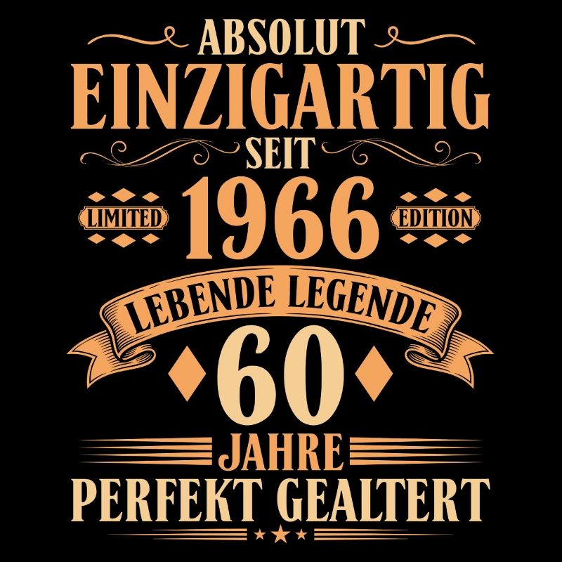 Einzigartig seit 1966 - 60. Geburtstag Vintage