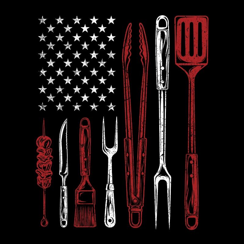 Outils de barbecue Grill US Flag Pitmaster