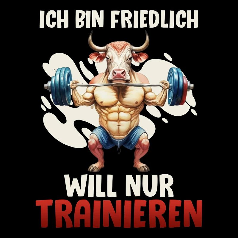 Gym BIN FREUNDLICH WILL NUR TRAINIEREN Lustig