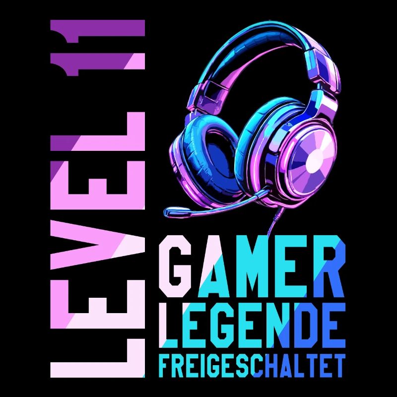 11. Geburtstag Junge Mädchen Gaming Level 11 Jahre