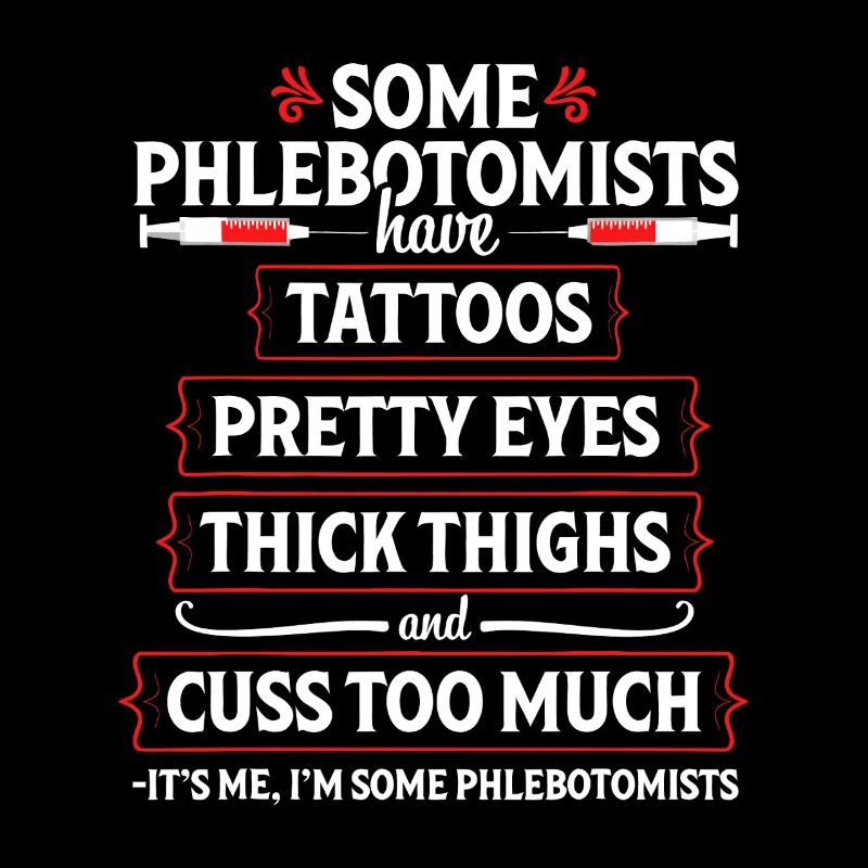 Phlebotomist-Tattoos & Oberschenkel-T-Shirt