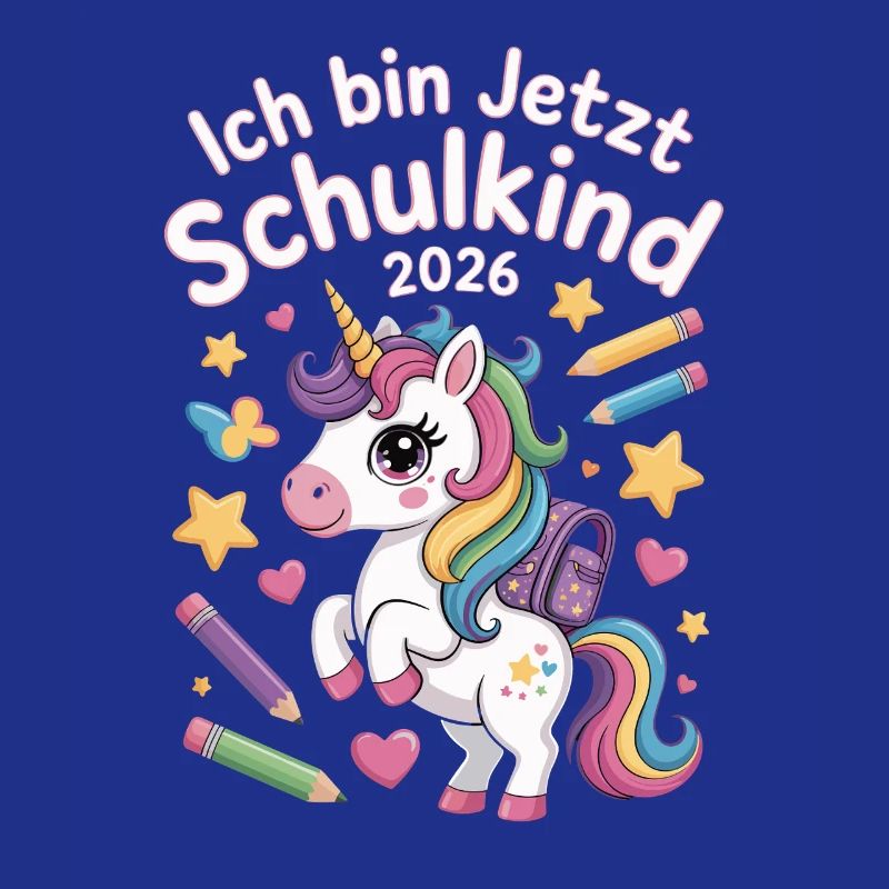  Ich Bin Jetzt Schulkind 2026 Einhorn Einschulung