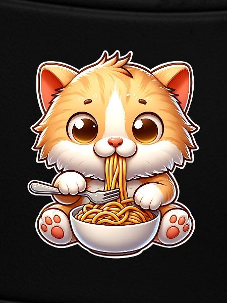 Kätzchen Spaghetti Pasta