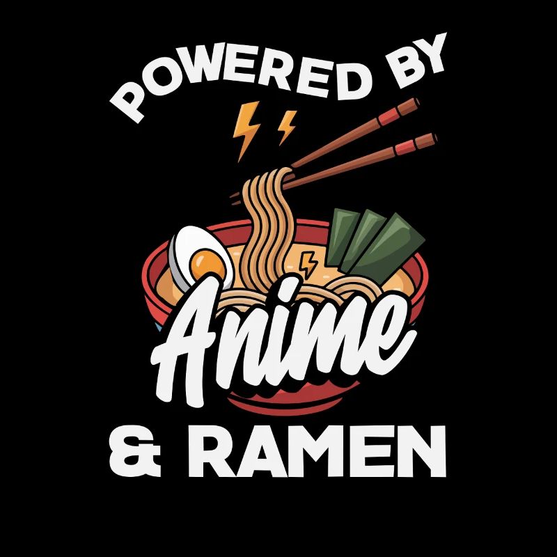 Powered by Anime and Ramen Noodle Fan