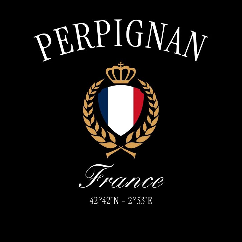 Perpignan Frankreich Wappen Krone – Reise Souvenir