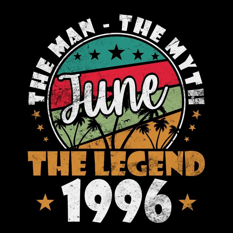 June The Legend 1996 Retro Circle