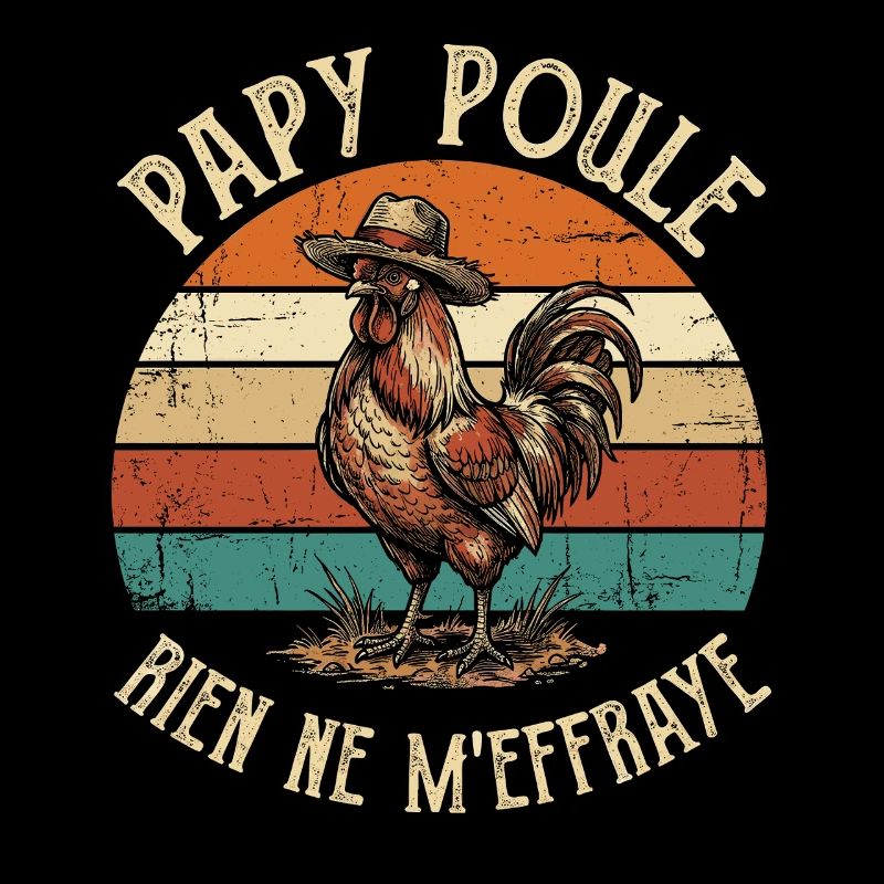 Rien Ne M'effraye Papy Poule Grand-Père
