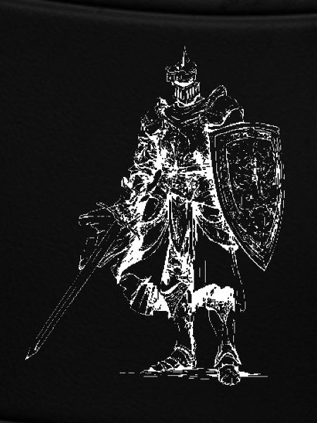 Heraldischer Ritter mit Schild