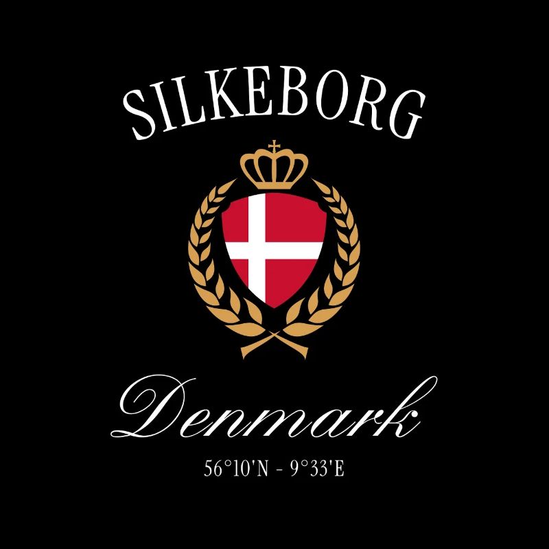 Silkeborg Dänemark Wappen Krone – Reise Souvenir