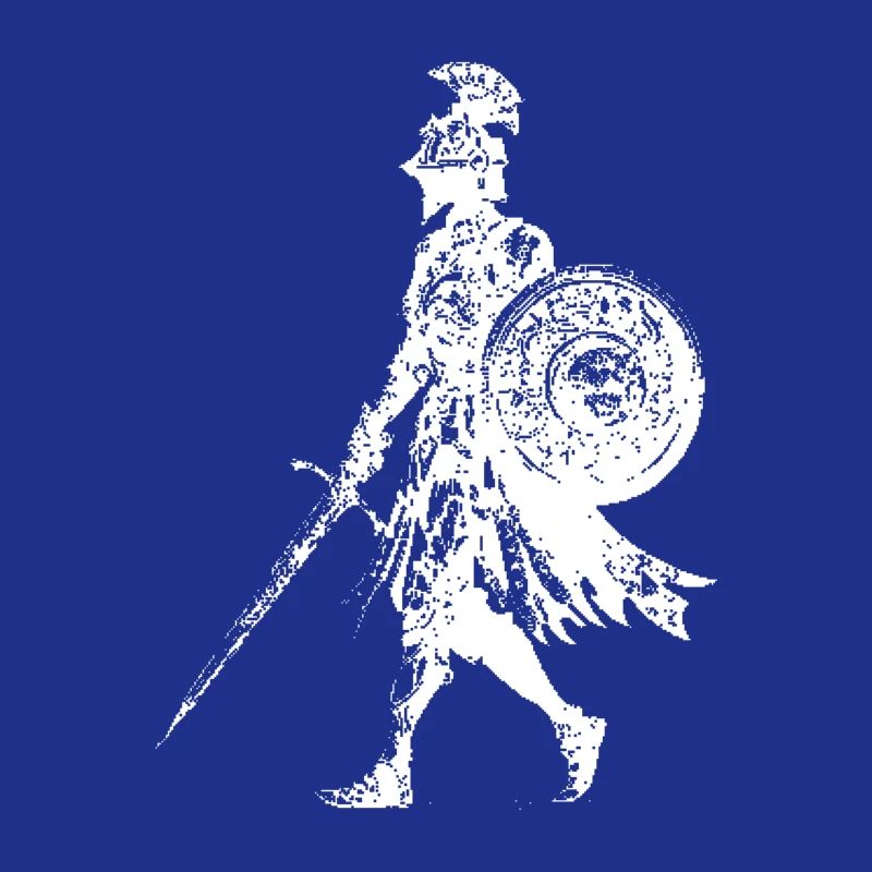 Knight Silhouette Shield Sword