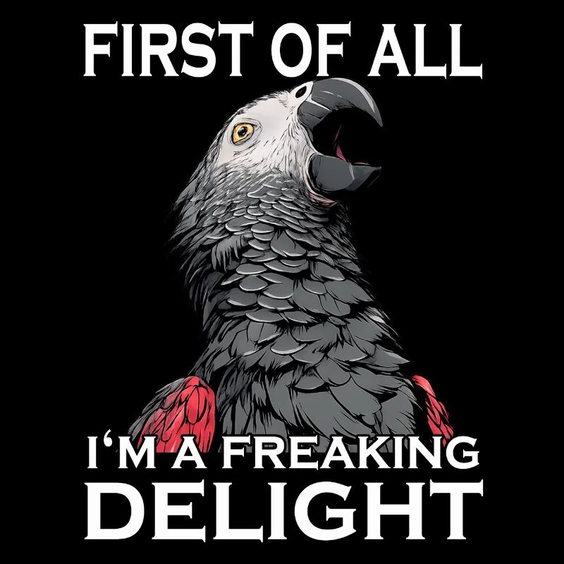 African grey parrot humor cheeky parrot sarcasm bird