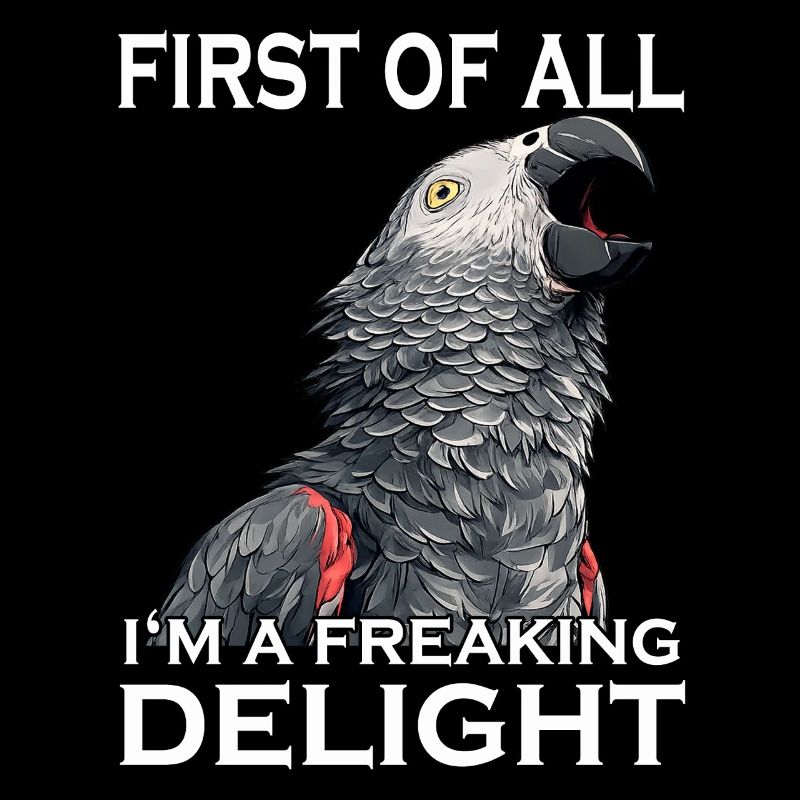 Graupapagei Vogel Humor Frecher Papagei Sarkasmus
