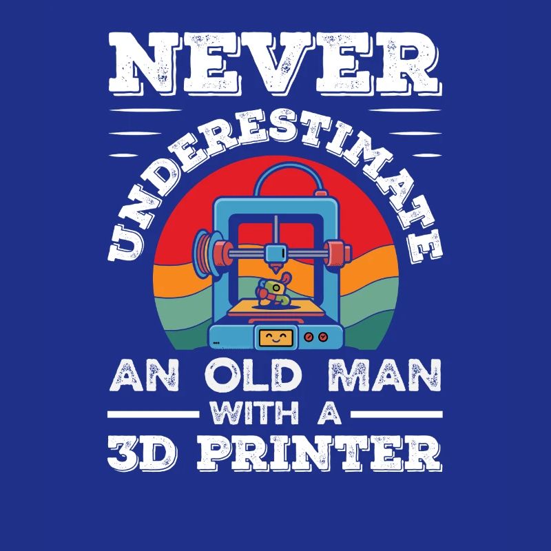 Never underestimate an old man 3D printer