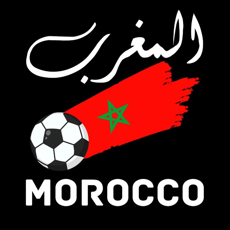 Morocco Graphic Funny Morocco Nation Flag Morocco