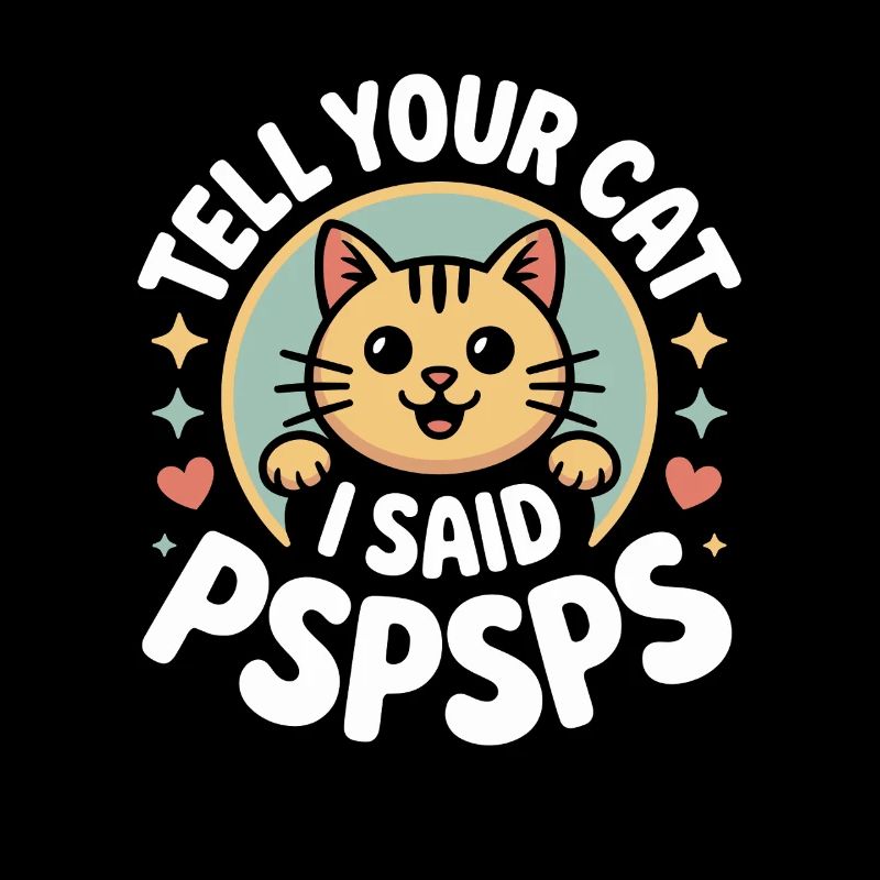 Chat Dis à ton chat Pspsps Chat Maman Miaulement Chats