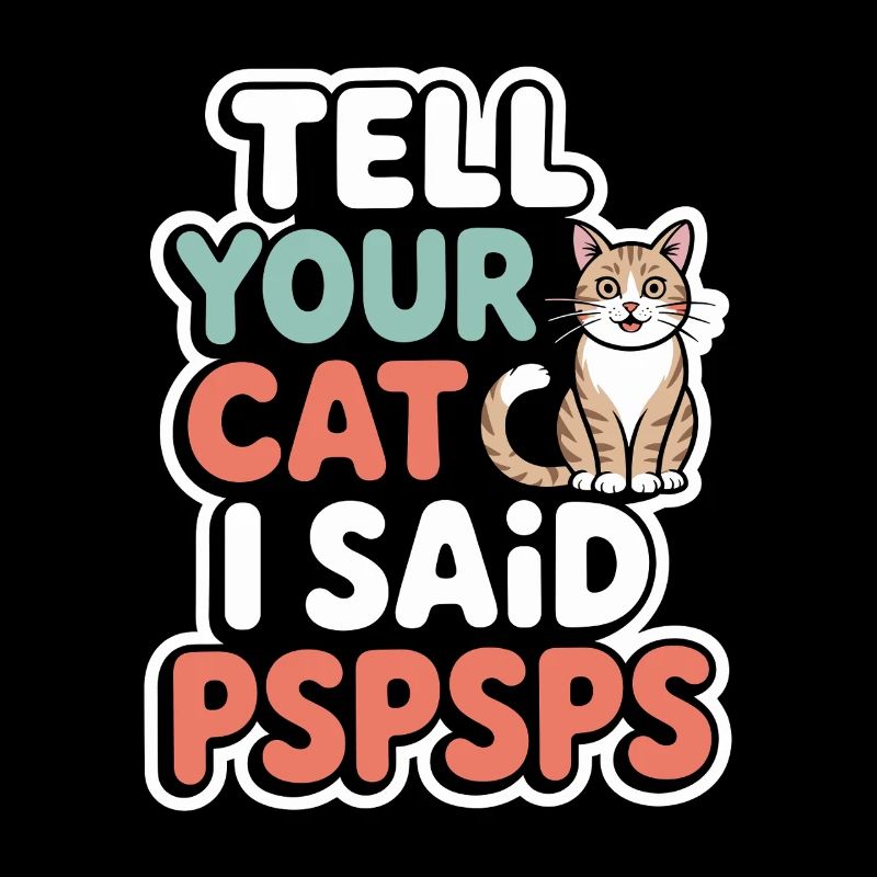 Chat Dis à ton chat Pspsps Chat Maman Miaulement Chats