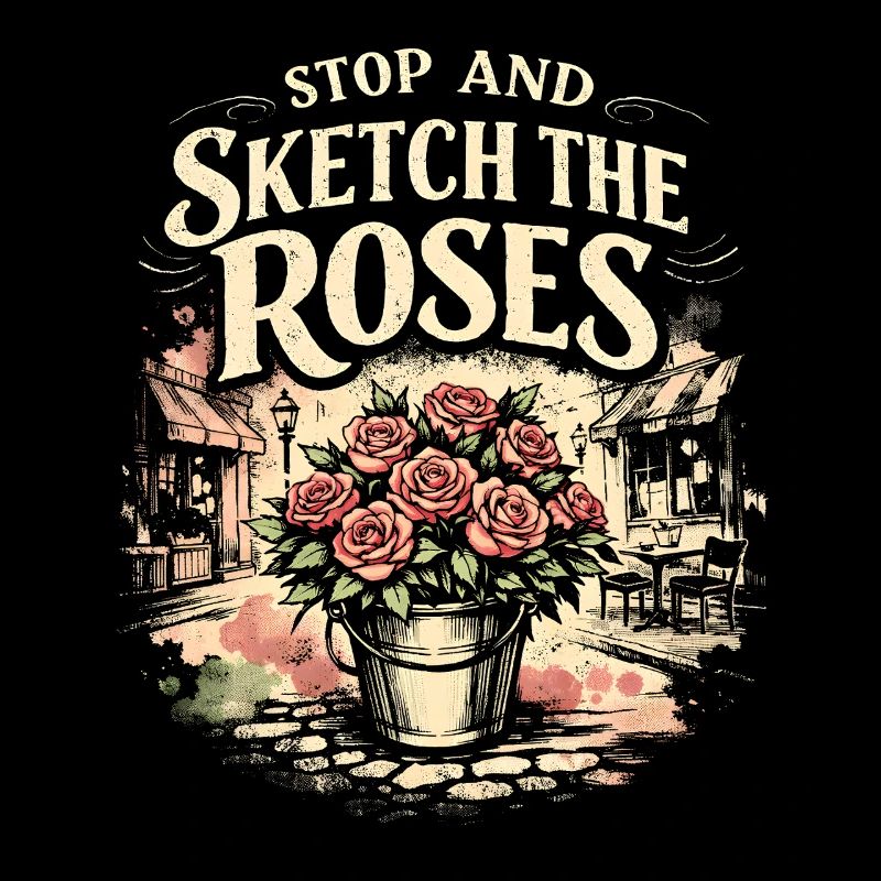 Stop & Sketch Roses | Urban Sketching