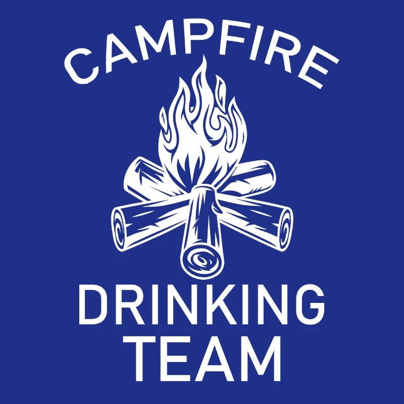 Campfire Drinking Team Retro Outdoors Weekend Gift