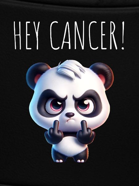 Hey Cancer Angry Panda
